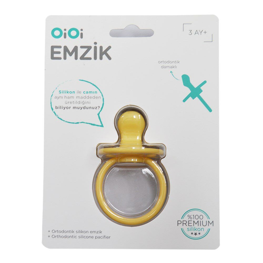OiOi Silikon Emzik Sarı