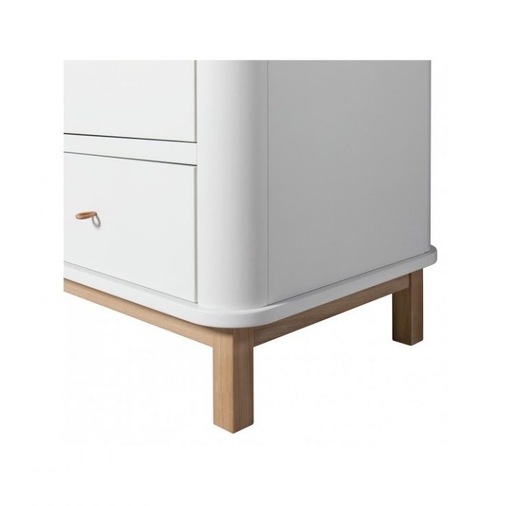 Oliver Furniture Bebek Odası Gardrop 2 Kapı White/Oak Orjinal