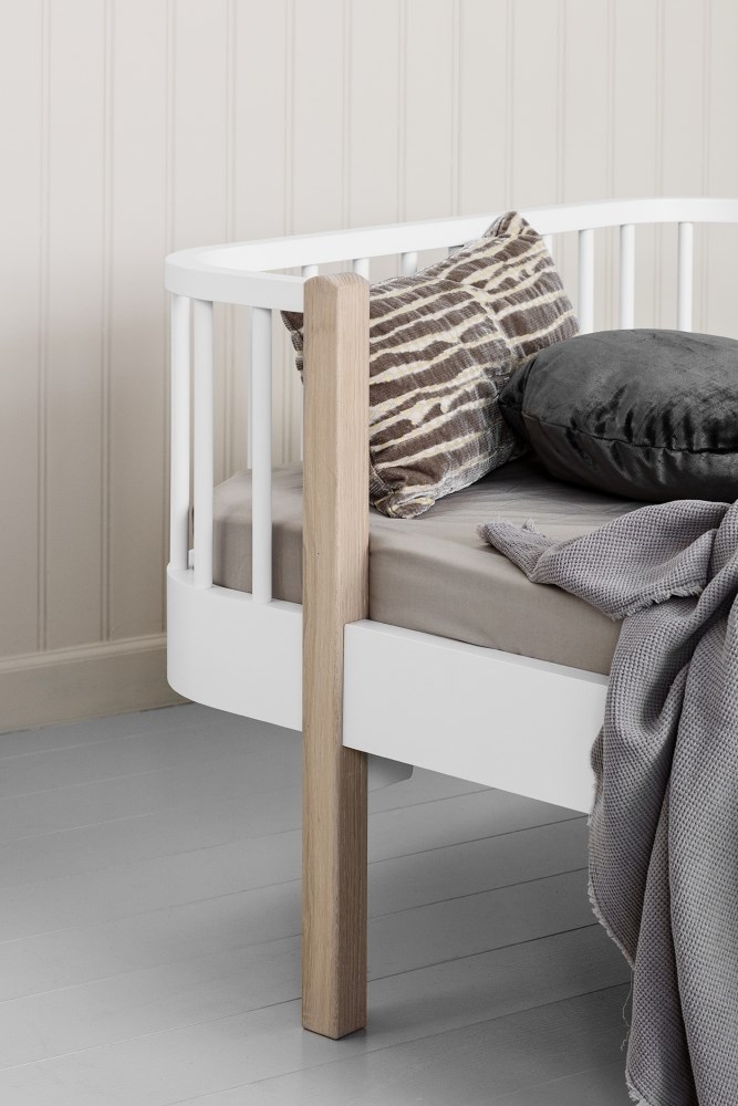 Oliver Furniture Çocuk Odası Karyola White/Oak Orjinal