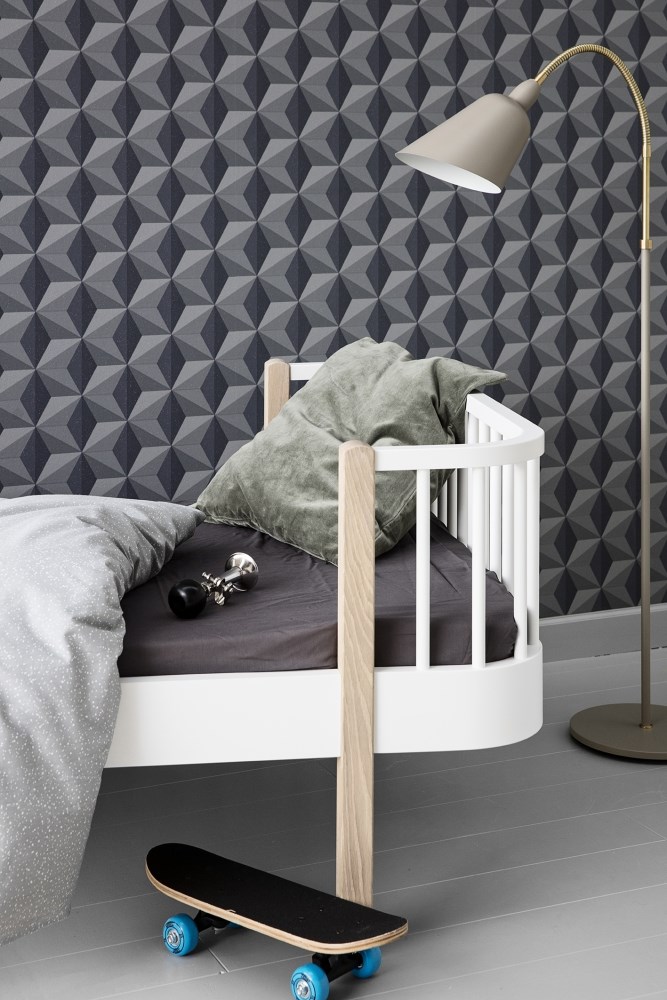 Oliver Furniture Çocuk Odası Karyola White/Oak Orjinal