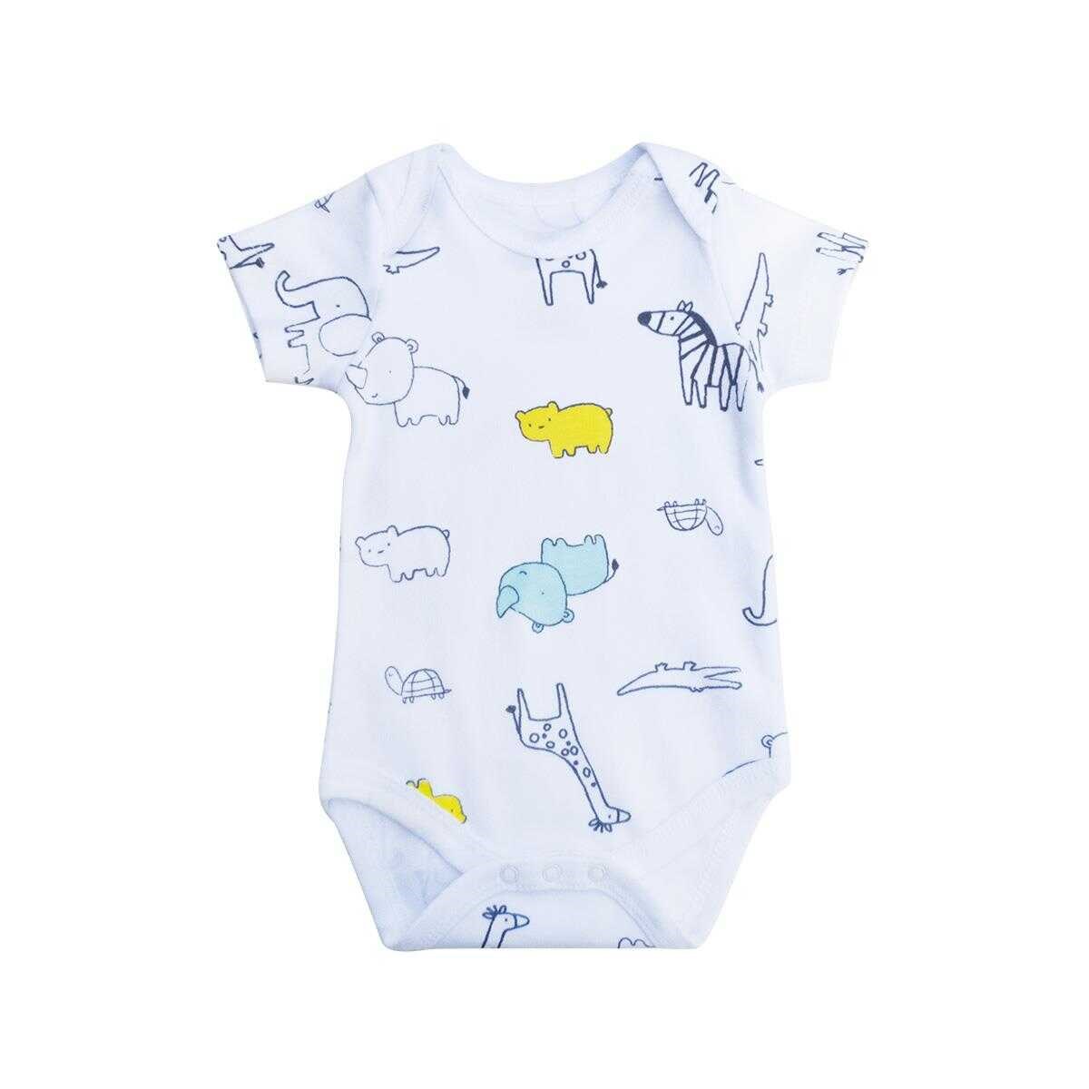 Owli Bebek Kısa ve Uzun Kol Body 3'lü Set Zoo Zoo Yeşil