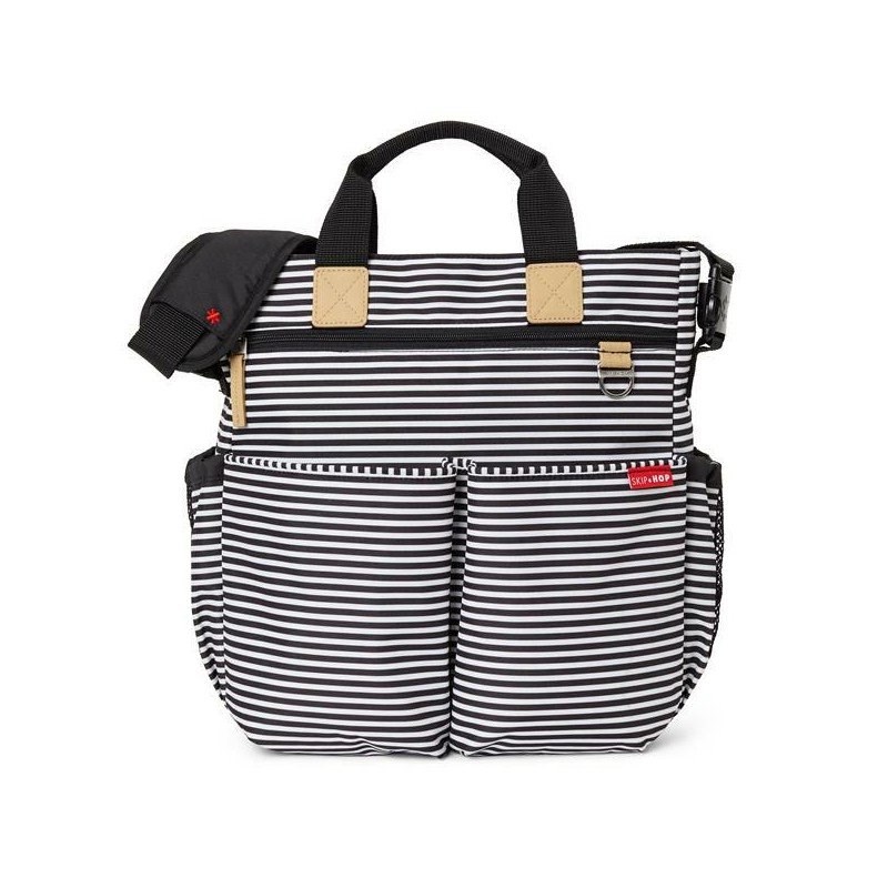 Skip Hop Duo Signature Bebek Bakım Çantası- White/Stripe Orjinal