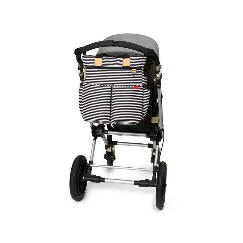 Skip Hop Duo Signature Bebek Bakım Çantası- White/Stripe Orjinal