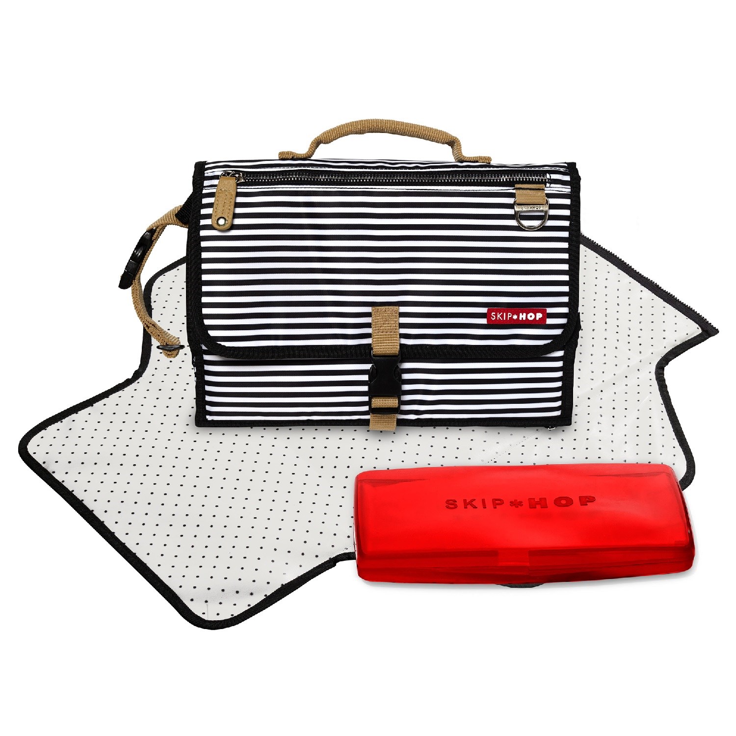 Skip Hop Pronto Signature Alt Açma Çantası - White/Stripe Orjinal