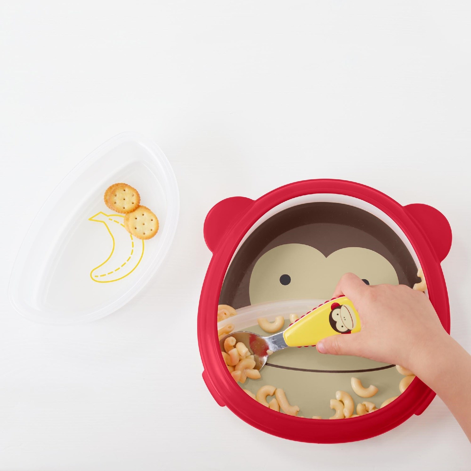 Skip Hop Zoo Kaymaz Kase Tabak Seti Maymun Kahverengi 