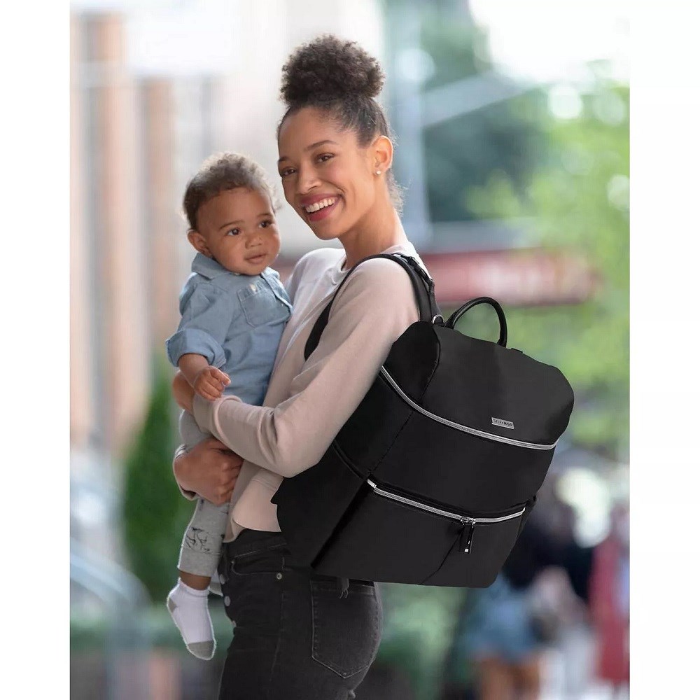 Skip Hop Flatiron Anne Bakım Sırt Çantası Black Siyah