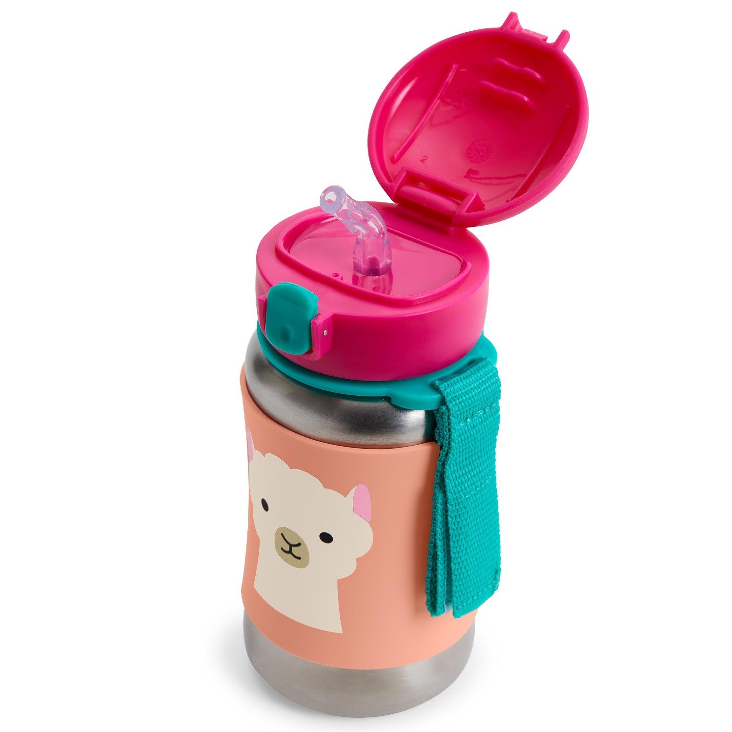 Skip Hop Zoo Pipetli Paslanmaz Çelik Suluk Lama Orjinal