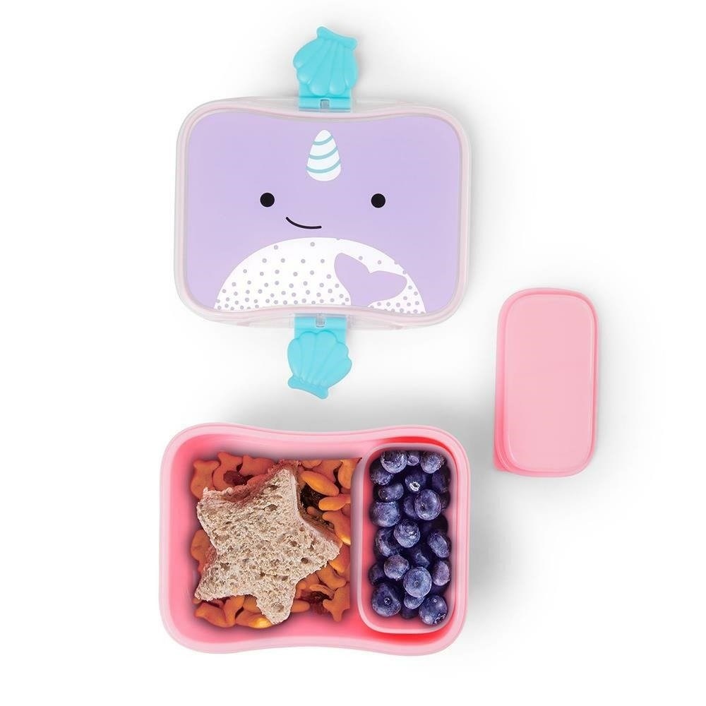 Skip Hop Zoo 2 li Yemek Kutusu Narwhal Mor