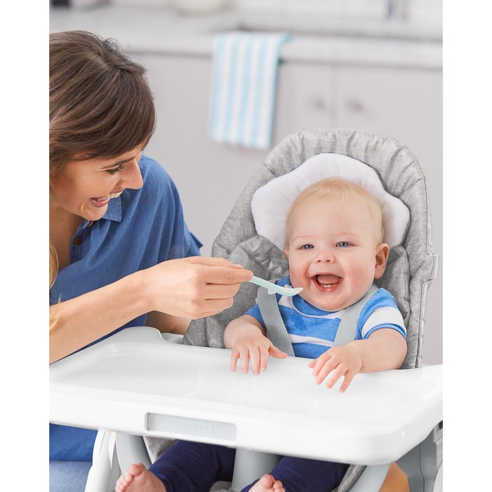 Skip Hop Easy Feed Bebek Beslenme Kaşığı Gri/Yeşil Orjinal