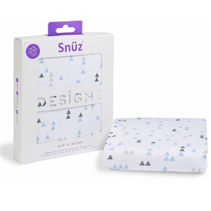 SnüzKot Beşik İçin Çarşaf 60x120-70x140 cm - Geo Breeze