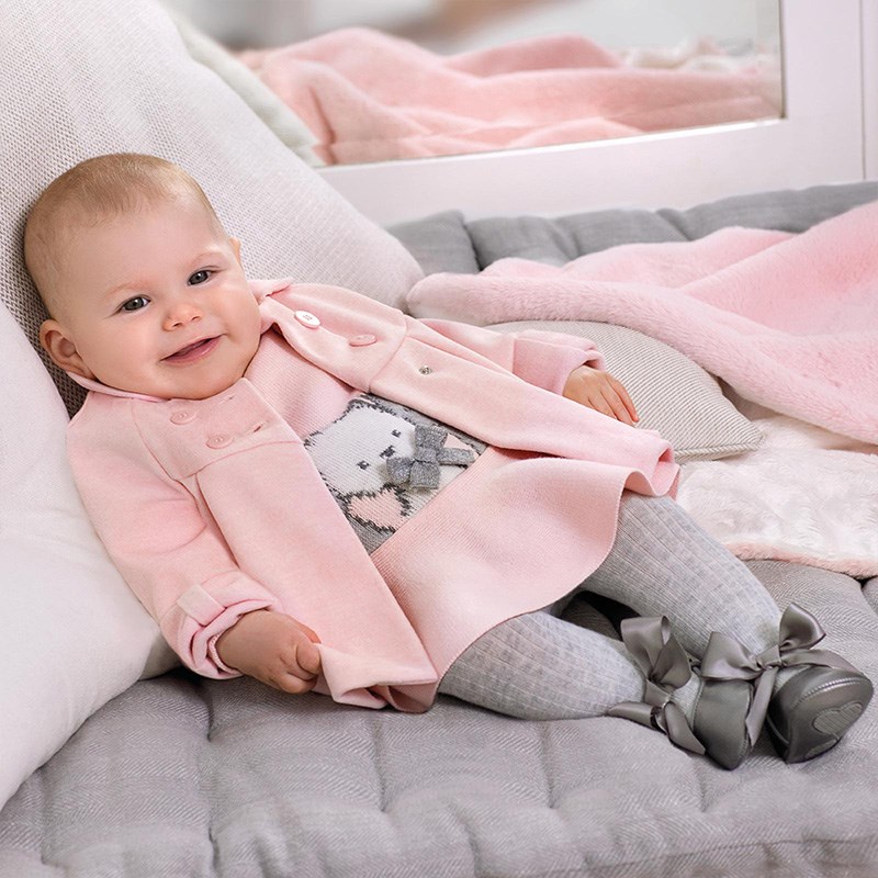 Mayoral Kışlık Kız Bebek Ceket Kaban Pembe
