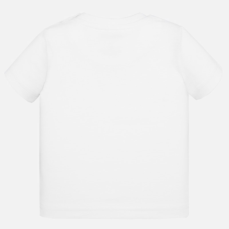 Mayoral Yazlık Erkek Bebek Kısa Kol T-shirt Beyaz