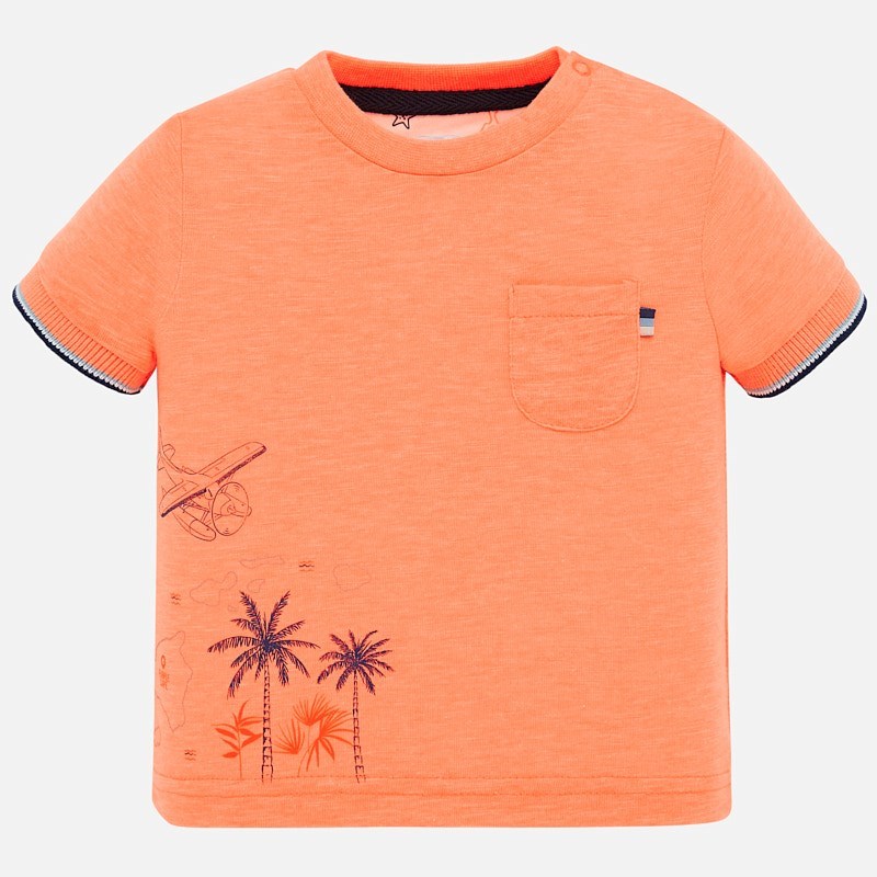 Mayoral Yazlık Erkek Bebek Kısa Kol T-shirt Turuncu