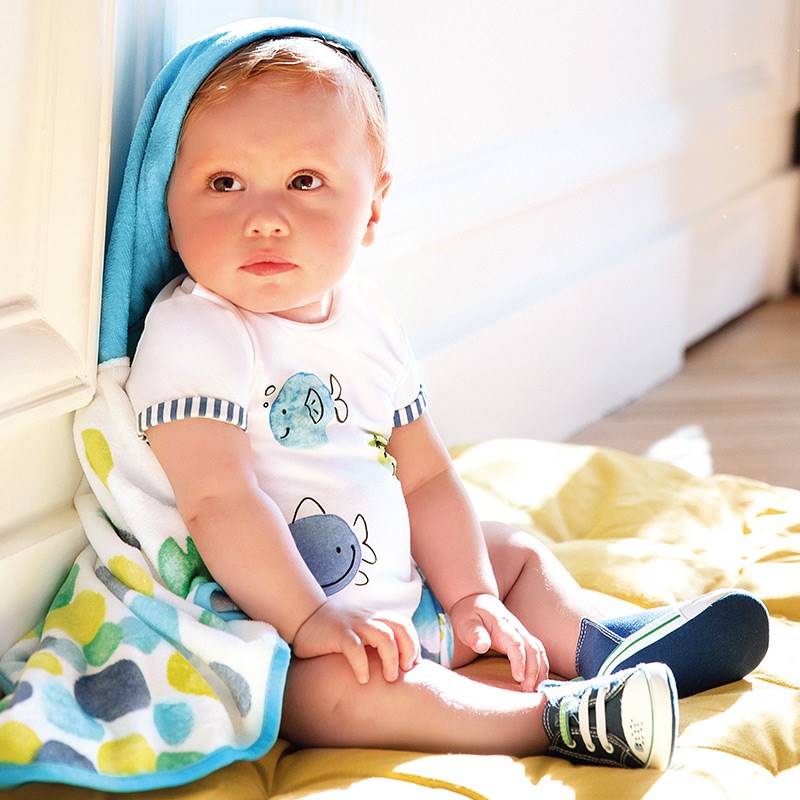 Mayoral Yazlık Erkek Bebek Bluz Boxer Mayo 2'li Set Koyu Mavi