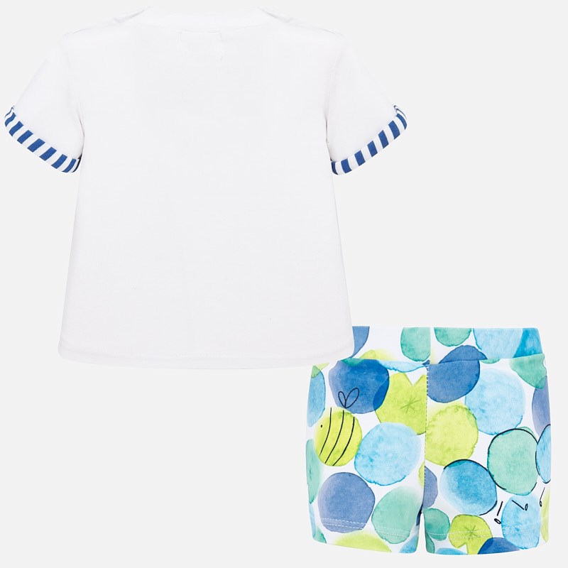 Mayoral Yazlık Erkek Bebek Bluz Boxer Mayo 2'li Set Koyu Mavi