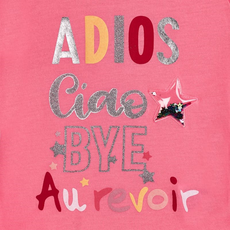 Mayoral Yazlık Kız Kısa Kol T-shirt Pembe