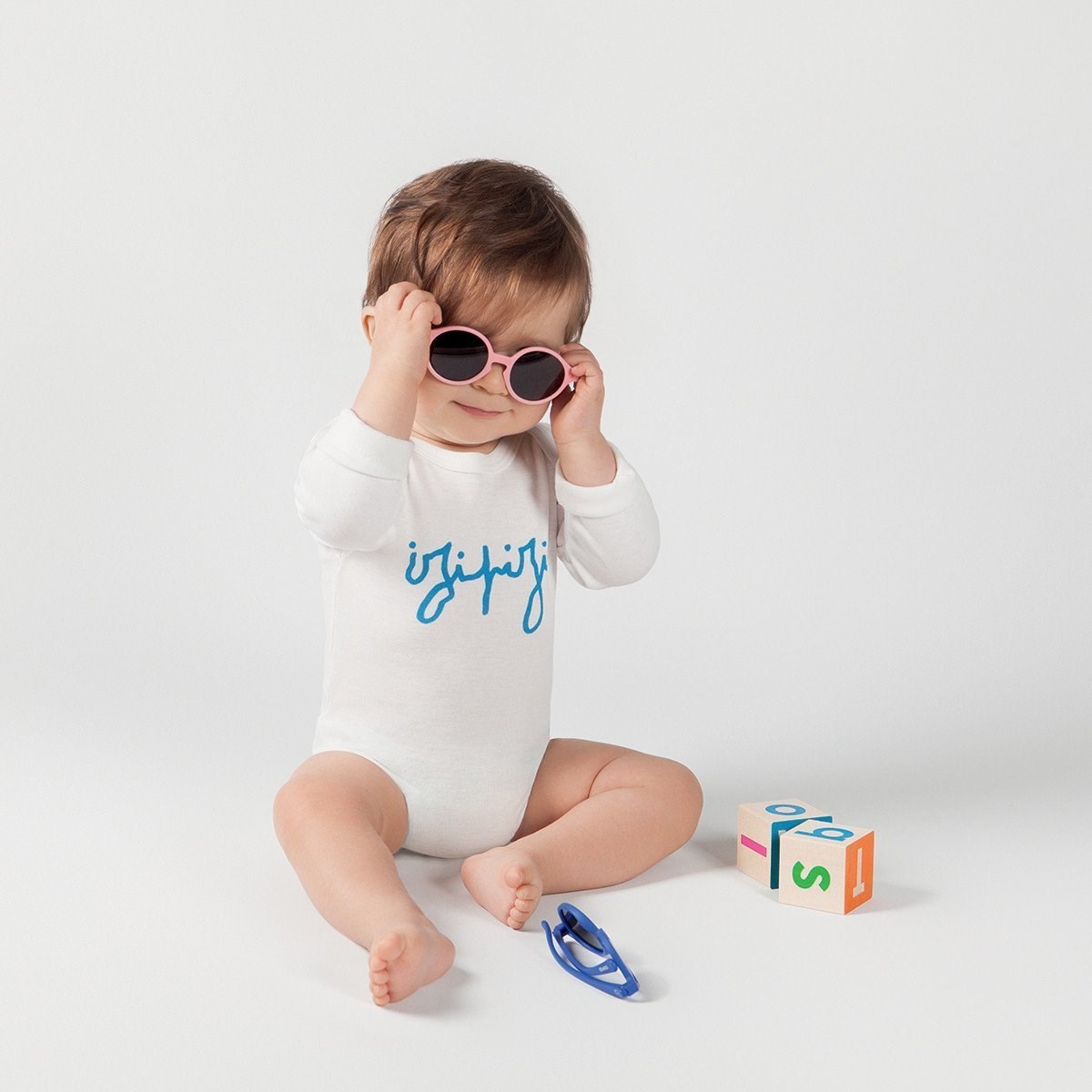 Izipizi Kids Güneş Gözlüğü Pastel Pink ( 3-5 Yaş ) Orjinal