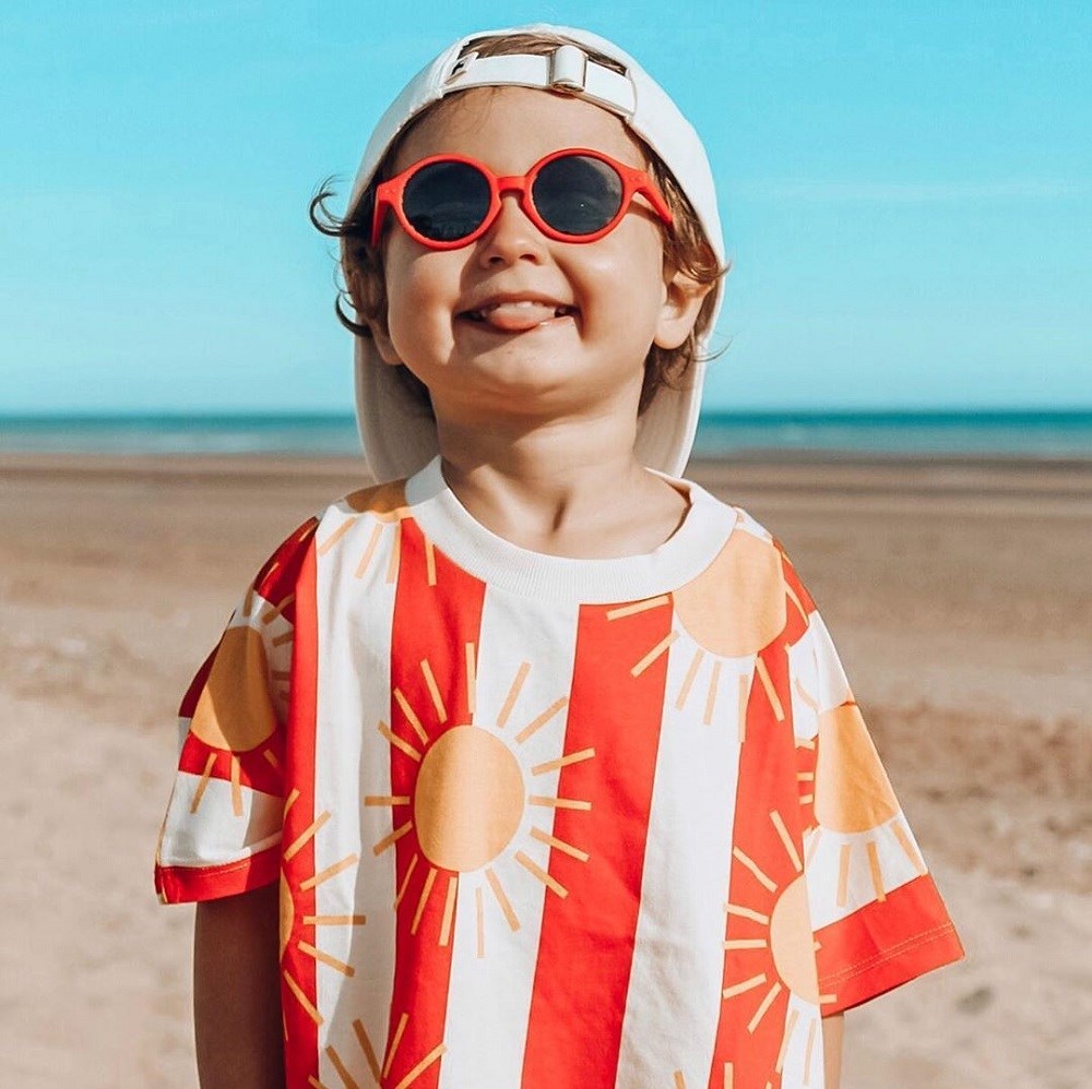 Izipizi Kids Güneş Gözlüğü Red  (3-5 Yaş) Orjinal
