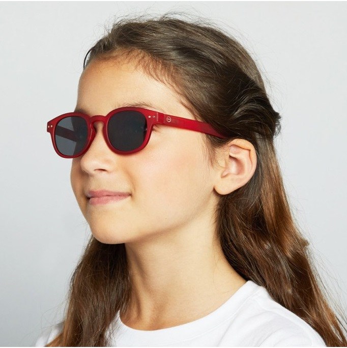 Izipizi Junior Güneş Gözlüğü SunC Red Crystal (5-10 Yaş) Orjinal