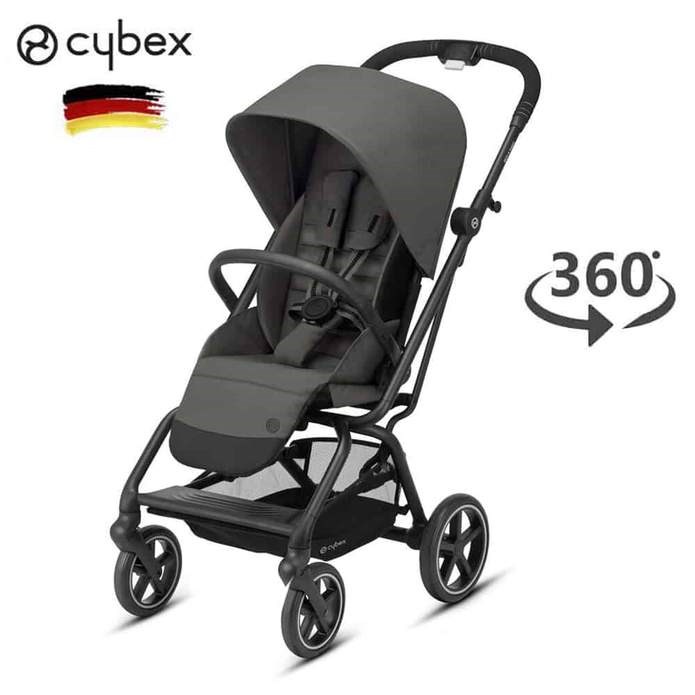 Cybex Eezy S Twist +2 Bebek Arabası Soho Grey Kabin Boy 360 Derece 