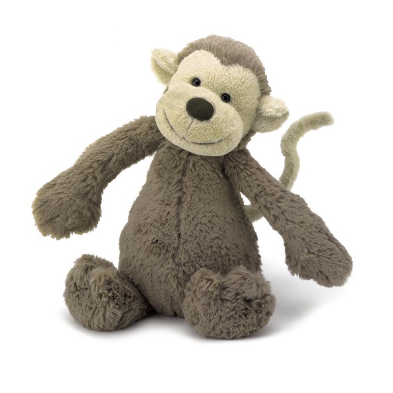 Jellycat Bashful Maymun Orta Boy 33 cm 