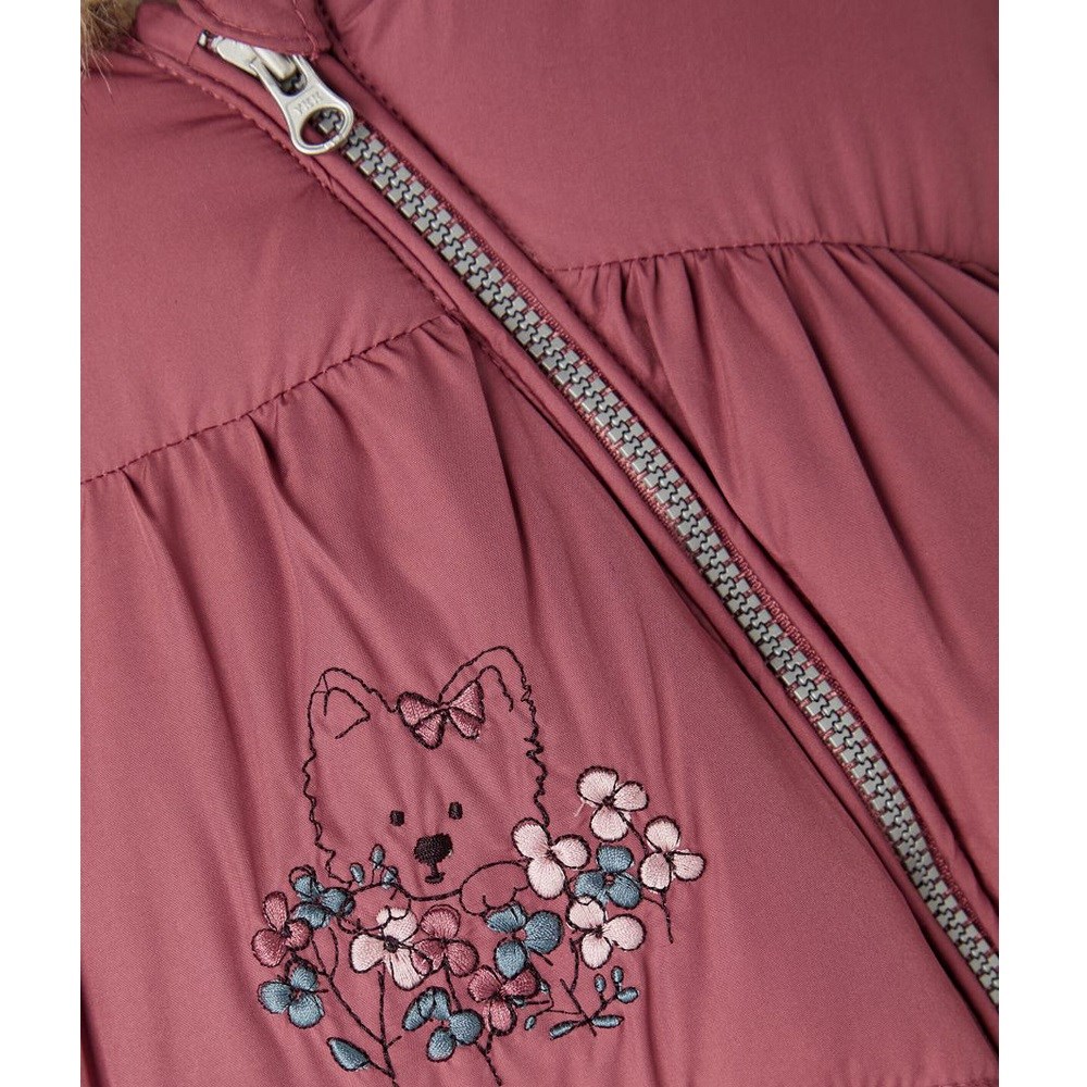 Name It Kışlık Kız Kürklü Tulum Astronot Mont Pembe