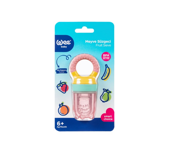 Wee Baby Pembe Meyve Sebze Süzgeci 6 Ay + 