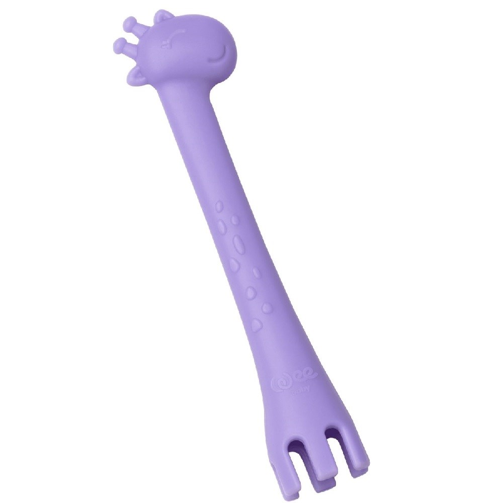 Wee Baby Prime Mor Çok Amaçlı Çatal ve Kaşık 6 Ay + 