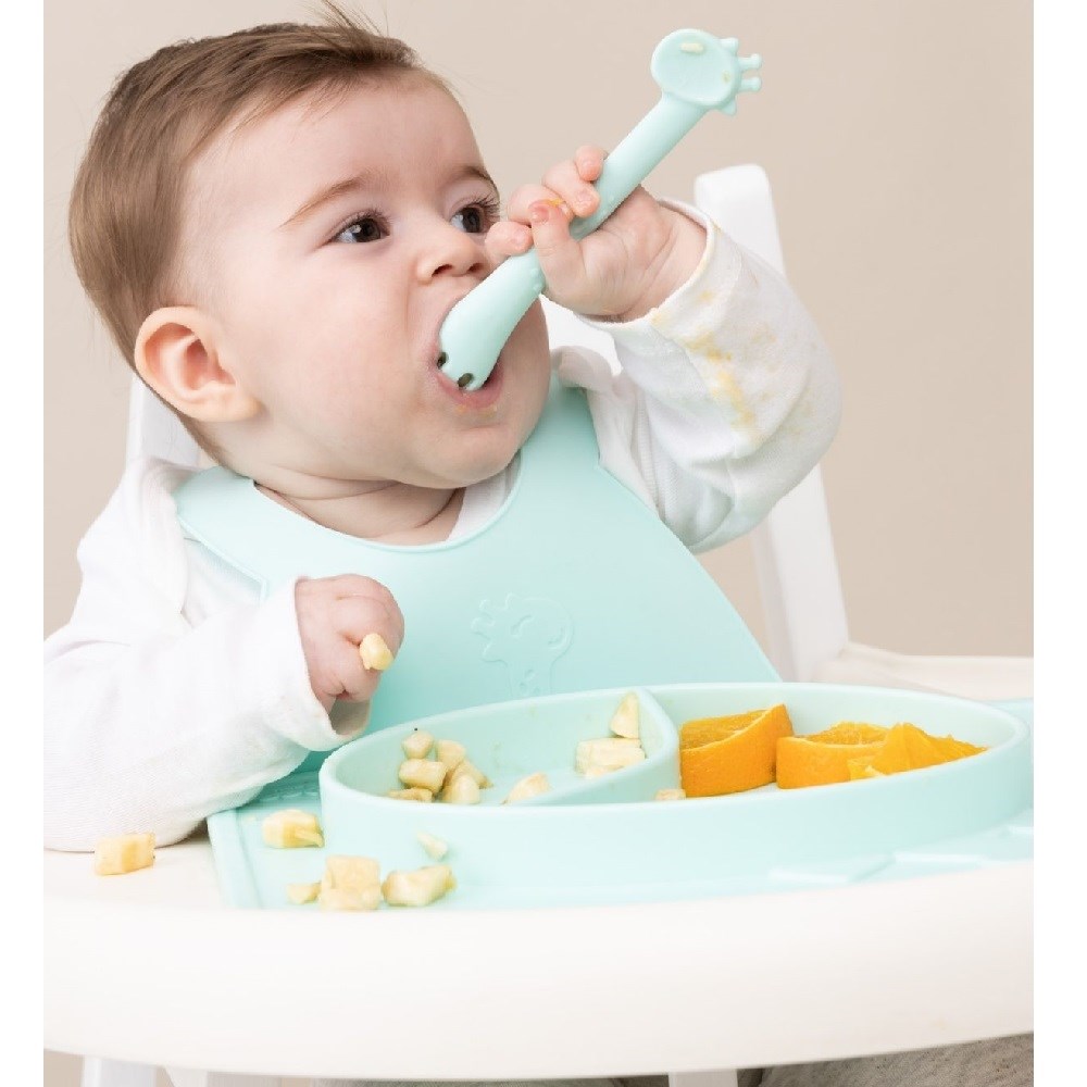 Wee Baby Prime Mor Çok Amaçlı Çatal ve Kaşık 6 Ay + 