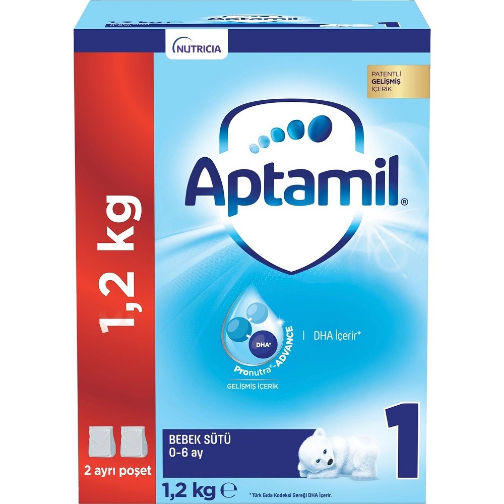 Aptamil 1 Numara Bebek Sütü 1.2 kg 0-6 Ay 