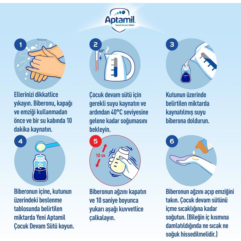 Aptamil 1 Numara Bebek Sütü 1.2 kg 0-6 Ay 