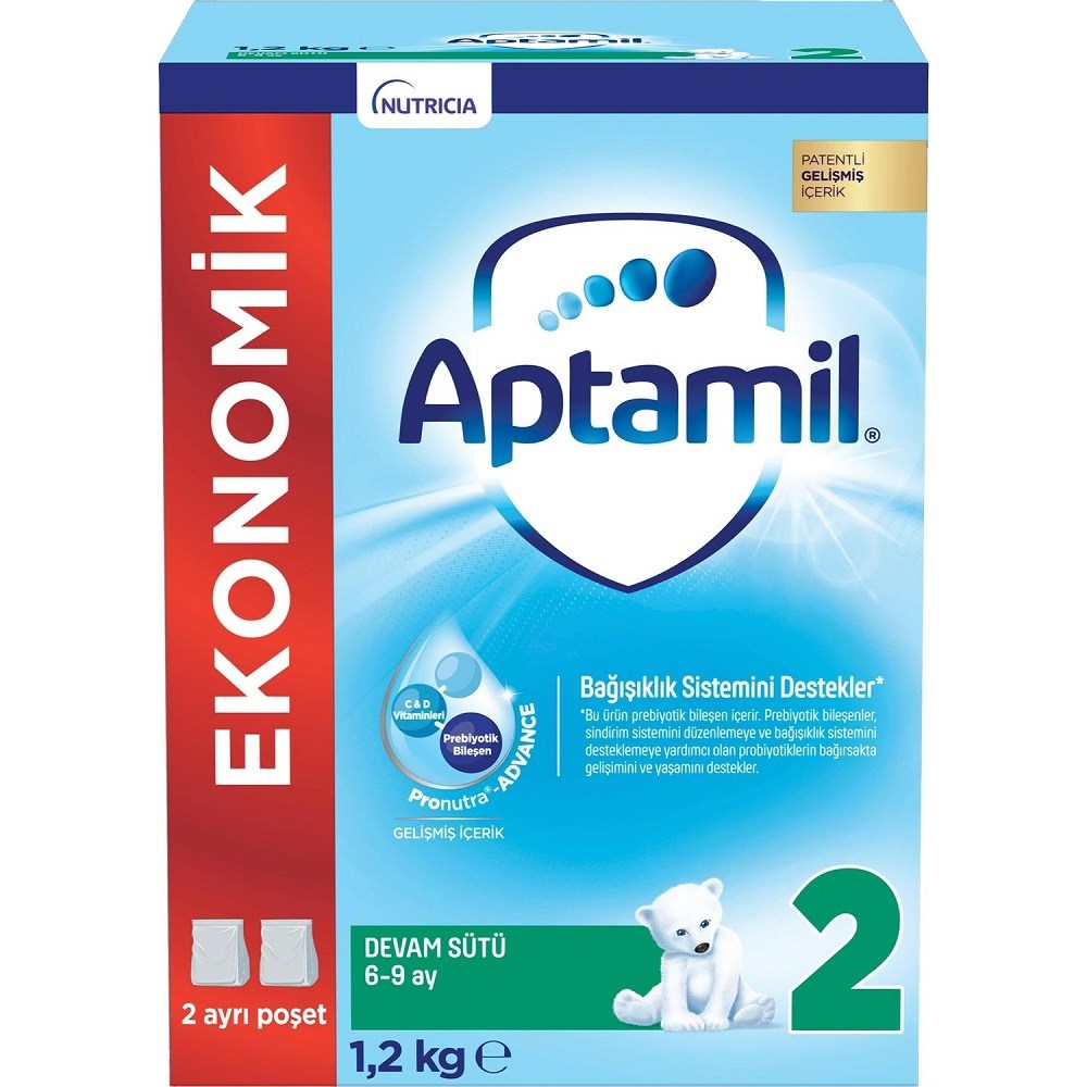 Aptamil 2 Numara Devam Sütü 1.2 kg 6-9 Ay 