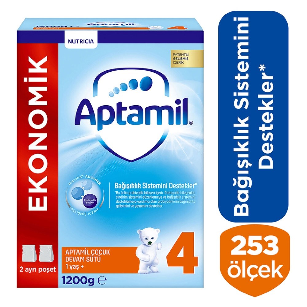 Aptamil 4 Numara Çocuk Devam Sütü 1.2 kg 1 Yaş + 