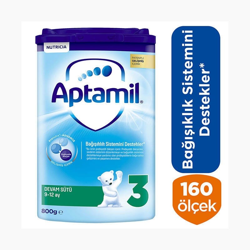 Aptamil 3 Numara Devam Sütü 800 g 9-12 Ay 