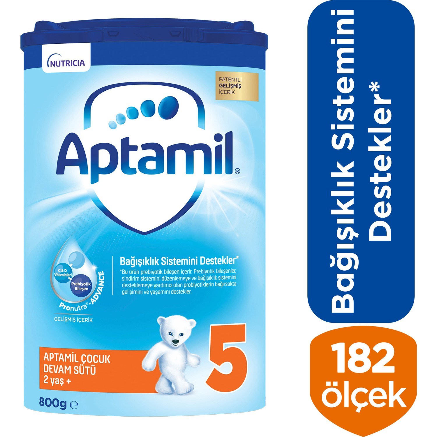 Aptamil 5 Numara Çocuk Devam Sütü 800 g 2 Yaş+ 
