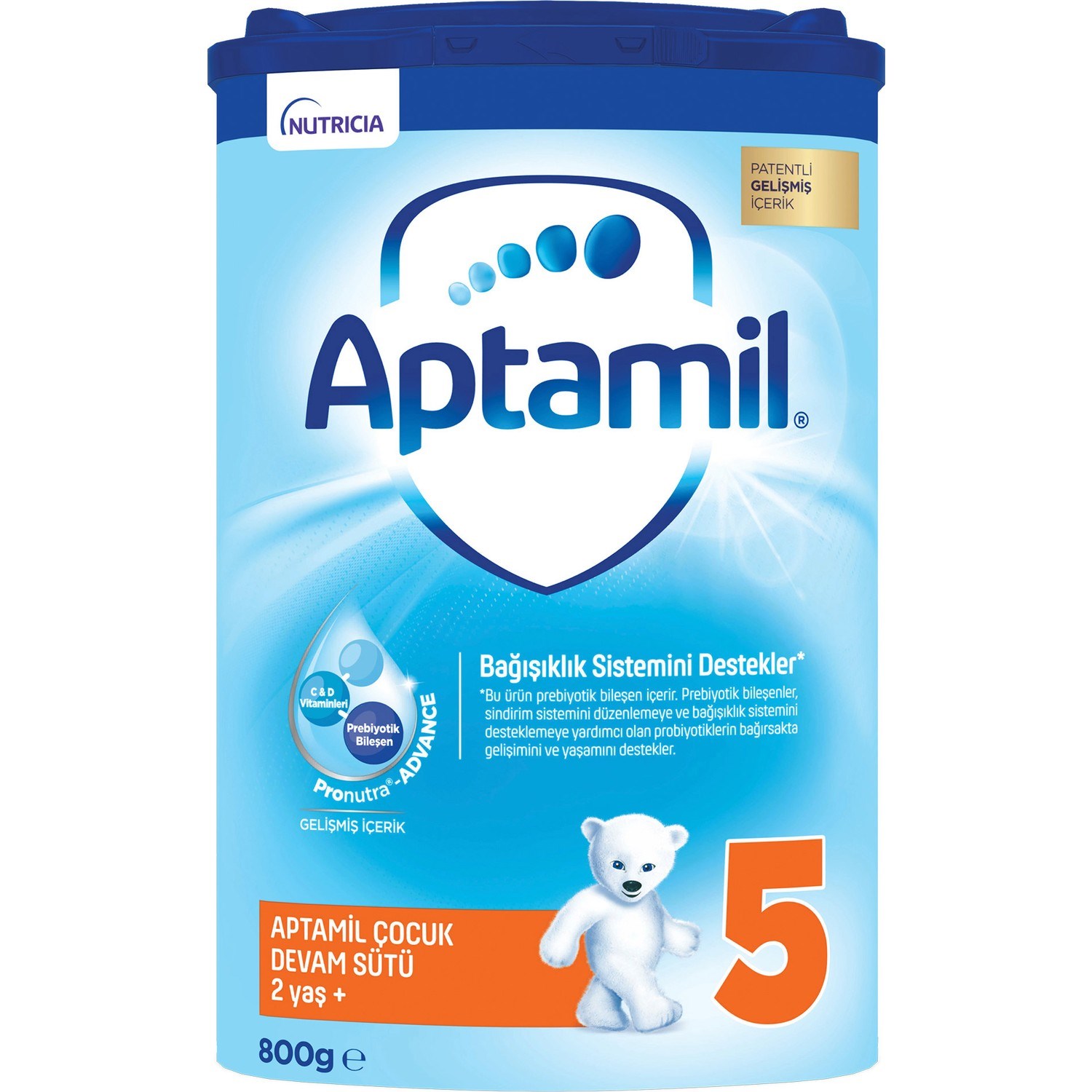 Aptamil 5 Numara Çocuk Devam Sütü 800 g 2 Yaş+ 