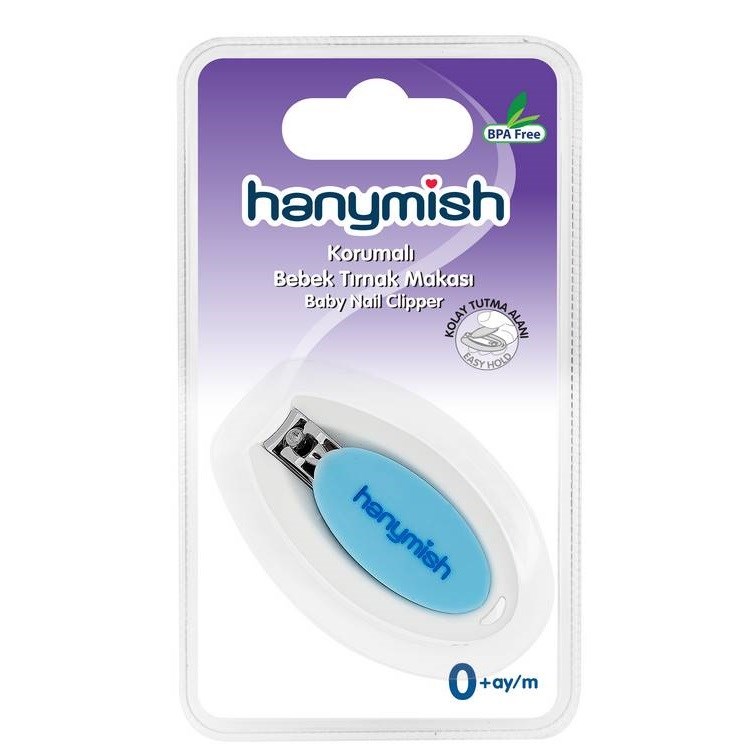 Hanymish Korumalı Bebek Tırnak Makası Mavi 