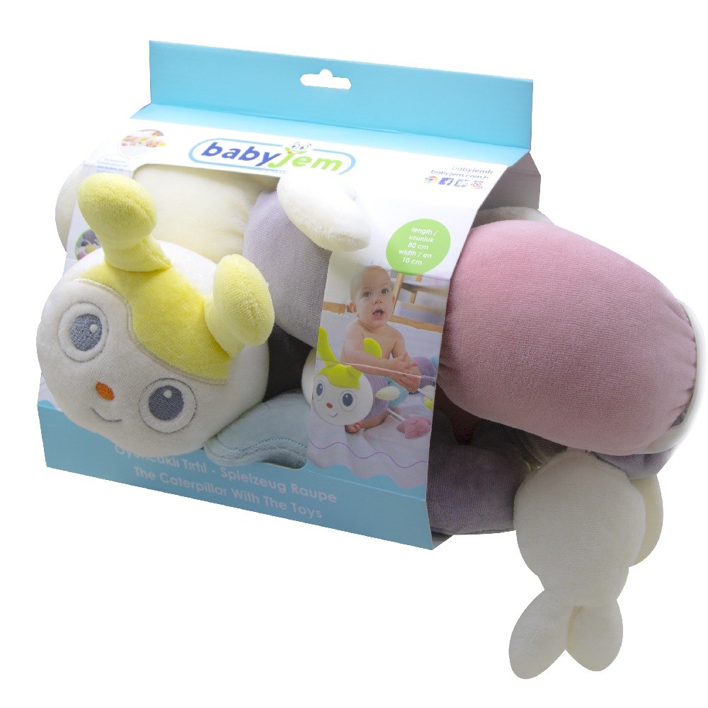 Babyjem Kadife Pembe Tırtıl Yastık 