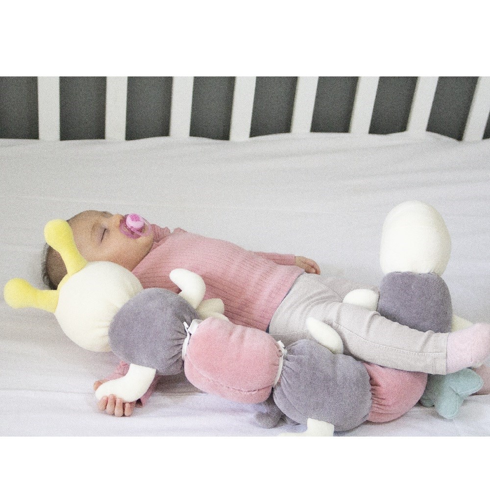 Babyjem Kadife Pembe Tırtıl Yastık 