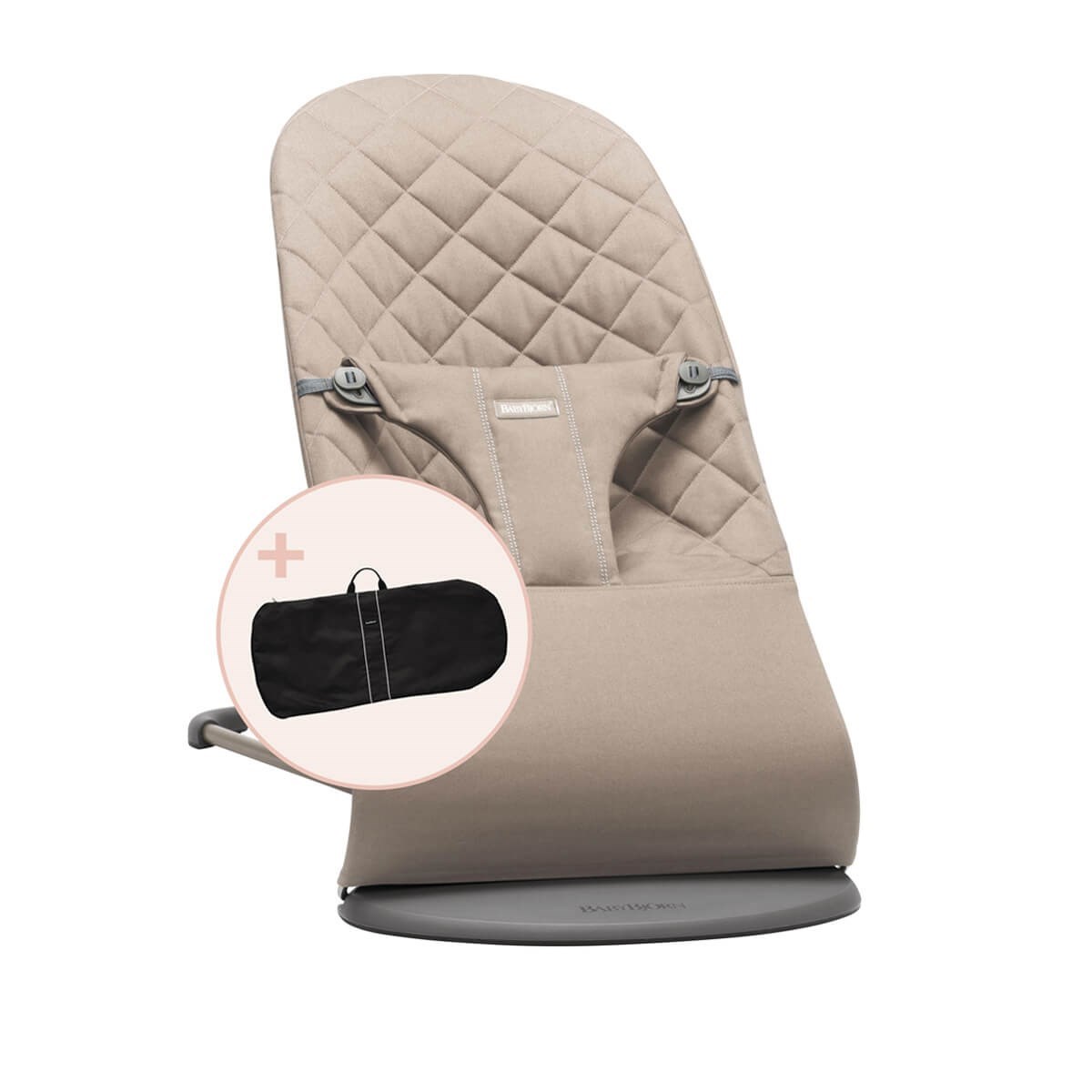 Babybjörn Balance Soft Ana Kucağı Cotton Bliss Sand Grey+Taşıma Çantası 