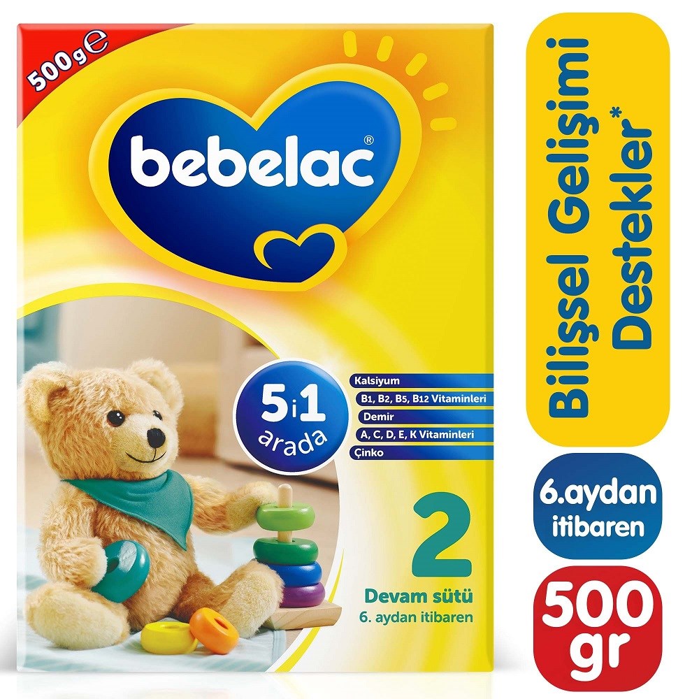 Bebelac 2 Numara Devam Sütü 500 g 6. Aydan İtibaren 