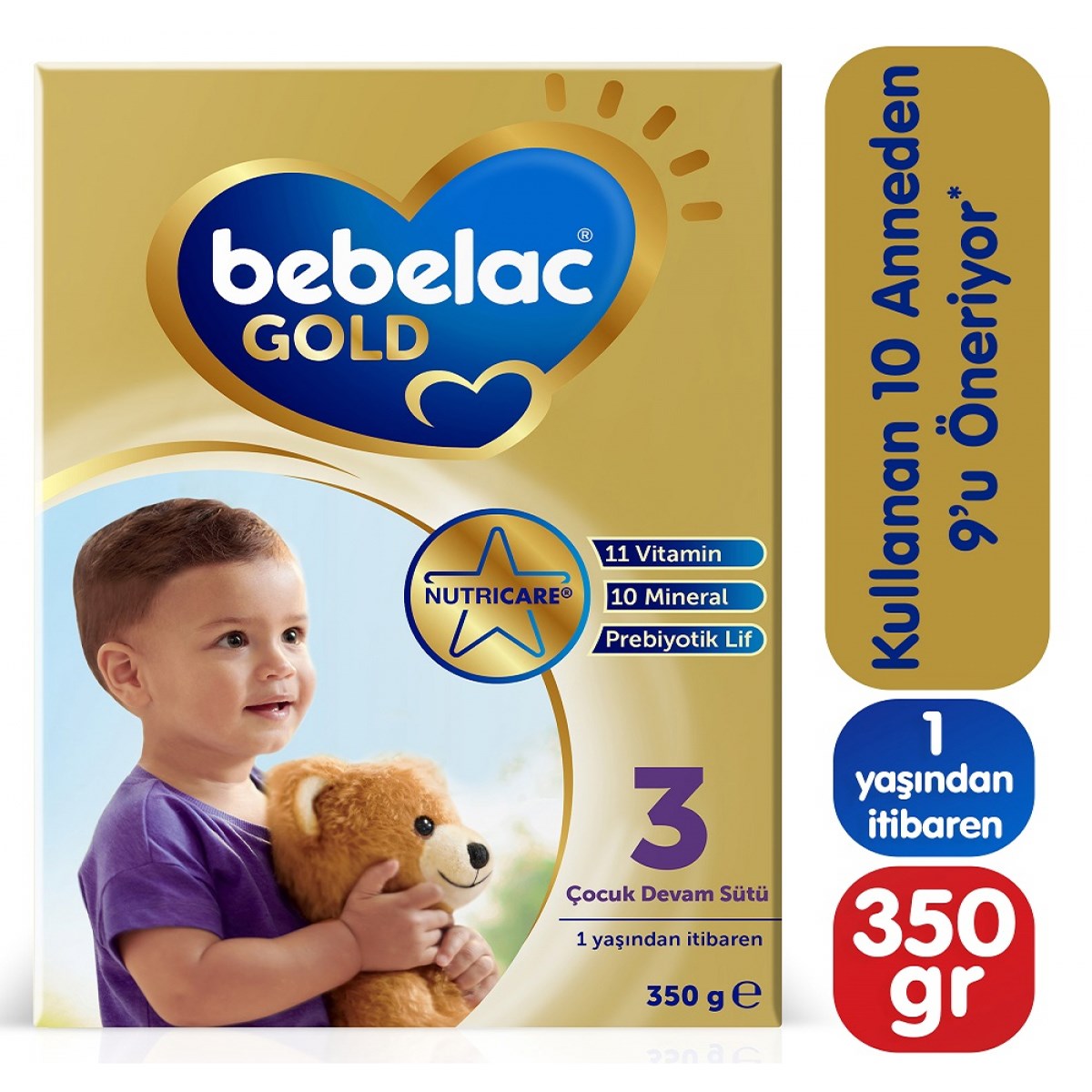 Bebelac Gold 3 Çocuk Devam Sütü 350 g 1 Yaş+ 