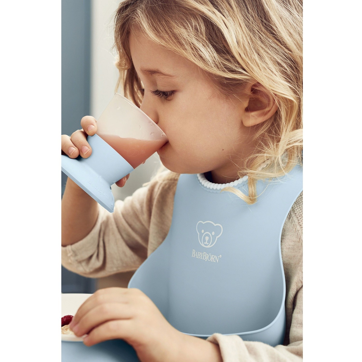 Babybjörn Yumuşak Plastik 2'li Önlük Powder Green Powder Blue 