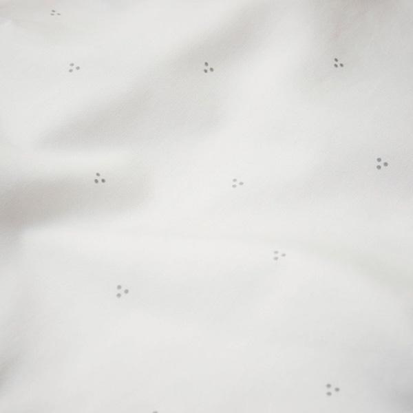 Cam Cam Dot Creme Grey Junior Çocuk Çarşafı 70x160 cm 