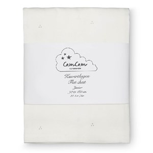 Cam Cam Dot Creme Grey Junior Çocuk Çarşafı 70x160 cm