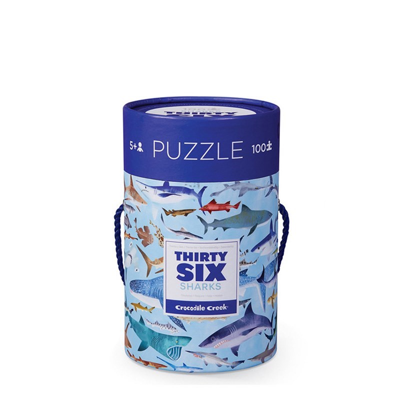 Crocodile Creek  Puzzle- 100 Parça- Köpek Balıkları 5 Yaş+ 