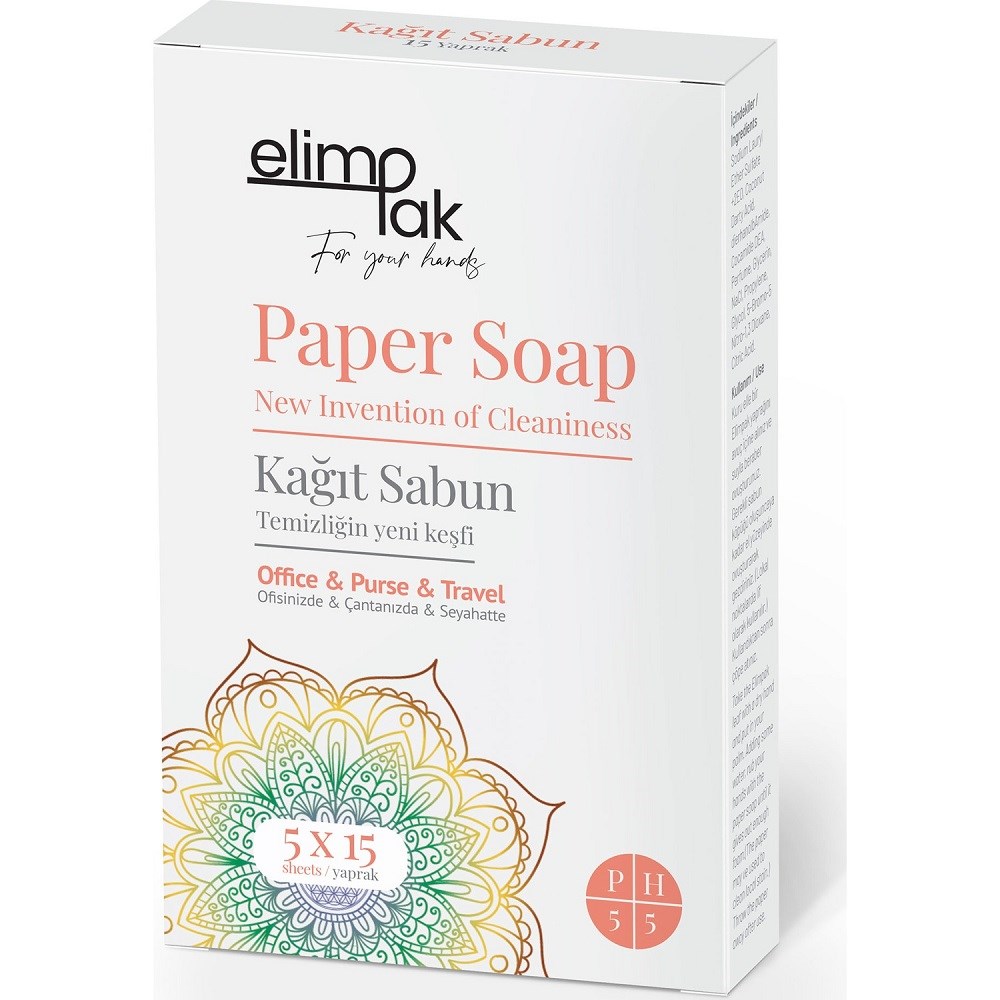 Elimpak Kağıt Sabun 5x15 Adet 