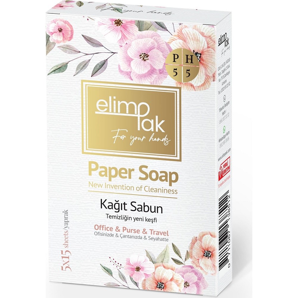 Elimpak Kağıt Sabun 5x15 Adet 