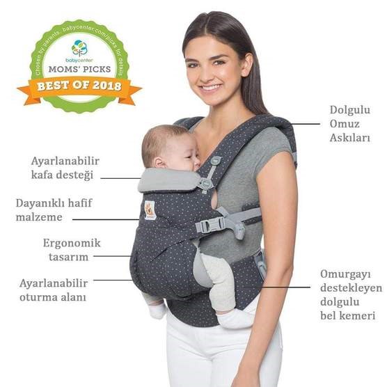 Ergobaby Omni 360 Bebek Kanguru (Pearl Grey) 
