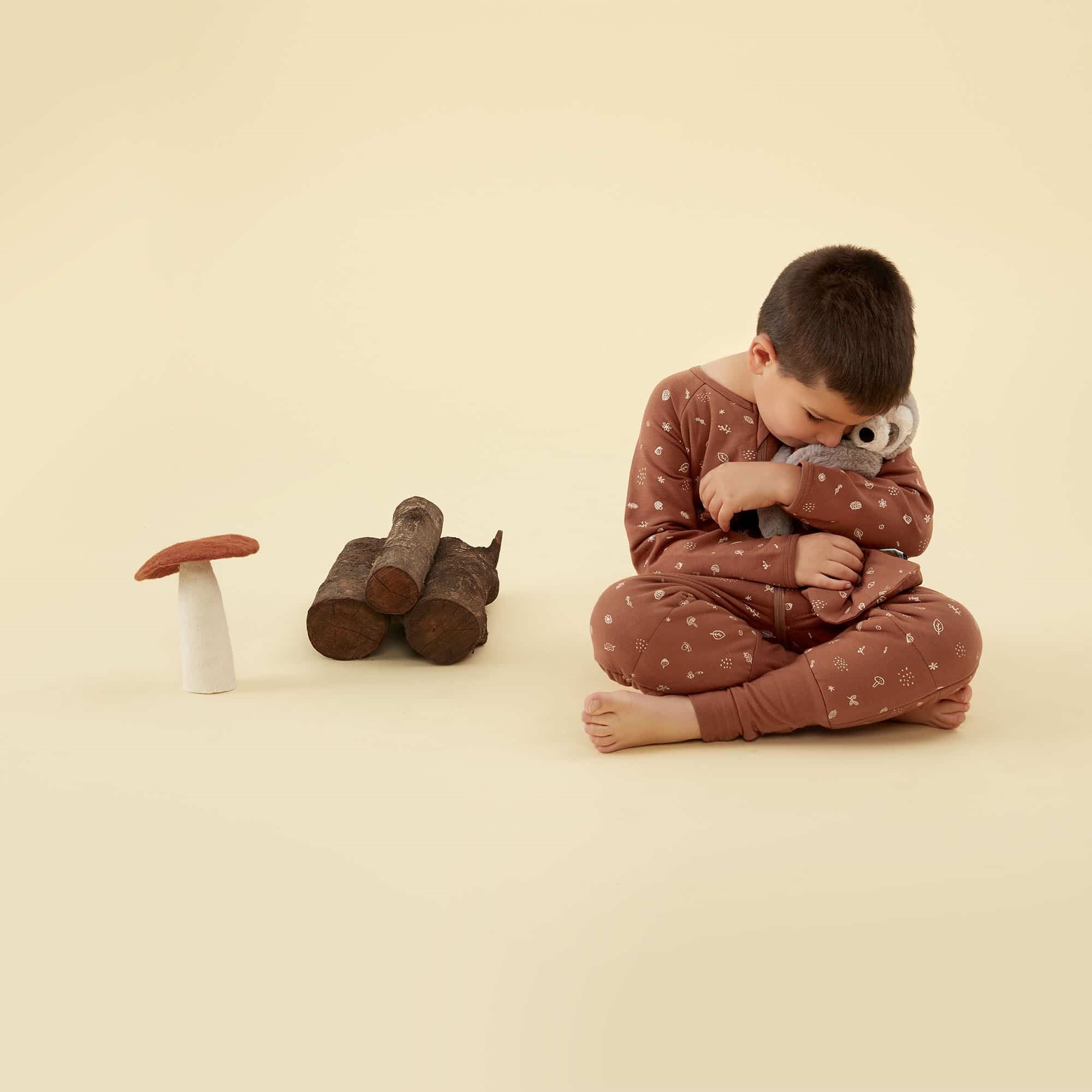 ErgoPouch Organik Koton Uyku Tulumu 2.5 TOG Acorn Kahverengi 